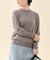 cotton silk crew プルオーバー