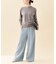 cotton silk crew プルオーバー