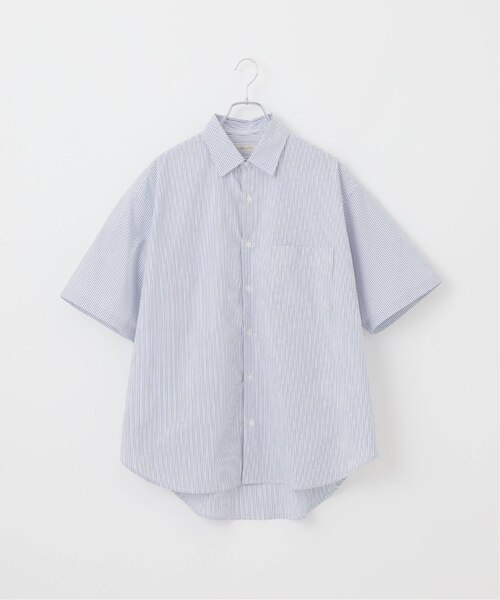 LAWN ストライプ 半袖レギュラーカラーシャツ｜ベーセーストックの