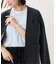 collarless soft knit ジャケット
