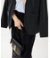 collarless soft knit ジャケット