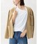 collarless soft knit ジャケット