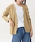 collarless soft knit ジャケット