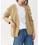 collarless soft knit ジャケット