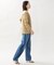 collarless soft knit ジャケット