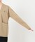 collarless soft knit ジャケット
