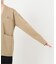collarless soft knit ジャケット