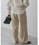 シルキーサテンイージーパンツ