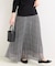 シアーラメチェックプリーツスカート