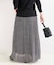 シアーラメチェックプリーツスカート