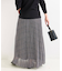シアーラメチェックプリーツスカート