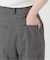 チェックレイヤードタックパンツ