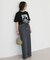 LE DENIM リーンカットオフスカート