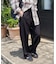 シルキードレープタックストレートパンツ