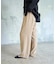 シルキードレープタックストレートパンツ