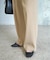 シルキードレープタックストレートパンツ