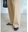 シルキードレープタックストレートパンツ