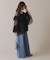 habi Tulle Tiered ブラウス