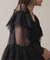 habi Tulle Tiered ブラウス