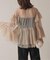 habi Tulle Tiered ブラウス