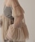 habi Tulle Tiered ブラウス