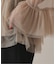 habi Tulle Tiered ブラウス