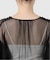 habi Tulle Tiered ブラウス