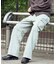 フェード ワイド カーゴ デニム パンツ
