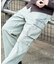 フェード ワイド カーゴ デニム パンツ