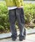 フェード ワイド カーゴ デニム パンツ