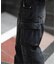 フェード ワイド カーゴ デニム パンツ