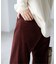 コーデュロイ ストレートフレアパンツ