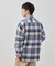 モールチェックリラックスシャツ