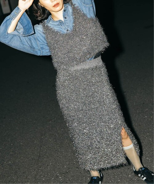 サラマリカ★zoharu vintage × Sara mallika黒×銀ラメ サラマリカ☆zoharu vintage × Sara mallika黒×銀ラメ