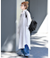 ロングルーズストライプシャツワンピ