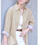 ロングルーズストライプシャツワンピ