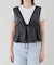 【Anaak/アナーク】 SLEEVELESS RUFFLE TOP