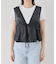 【Anaak/アナーク】 SLEEVELESS RUFFLE TOP