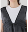 【Anaak/アナーク】 SLEEVELESS RUFFLE TOP