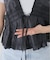 【Anaak/アナーク】 SLEEVELESS RUFFLE TOP