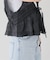 【Anaak/アナーク】 SLEEVELESS RUFFLE TOP
