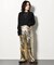 METALLIC STRAIGHT パンツ