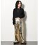 METALLIC STRAIGHT パンツ