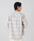 MIDCENTURY PATTERN バンドカラーシャツ