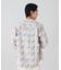 MIDCENTURY PATTERN バンドカラーシャツ