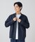 MIDCENTURY PATTERN バンドカラーシャツ
