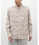 MIDCENTURY PATTERN バンドカラーシャツ