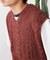 MONO 3D PATTERN ジャカードニットベスト