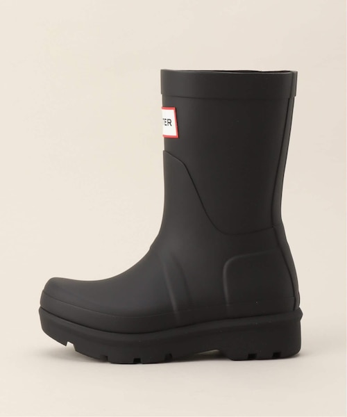 靴 HUNTER short boot UFS7000RMA ユニセックス オリジナル 2.0 ショート ブーツ - ブラック