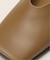 GRISE6cmレザースクエアハイバンプパンプス